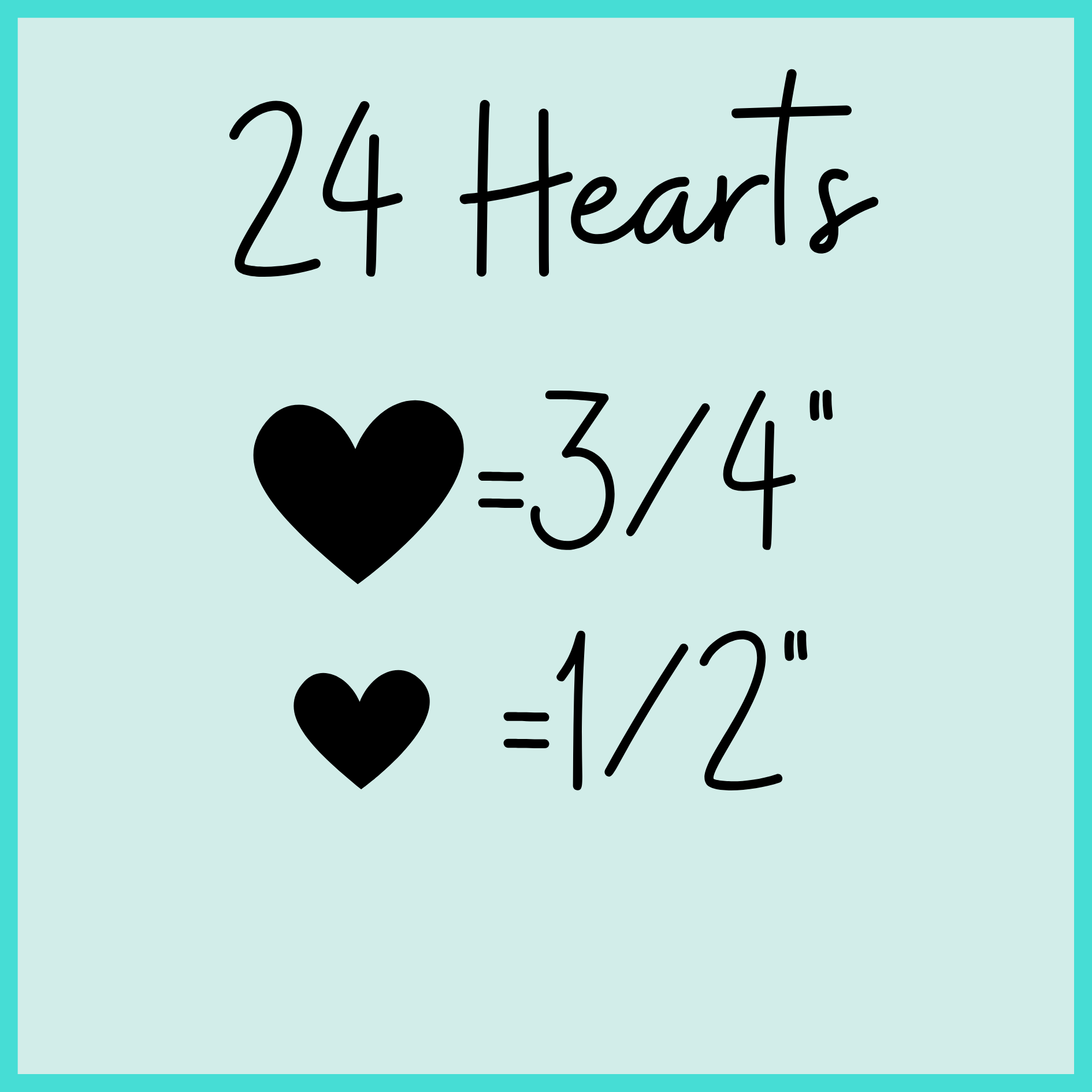 Black Icing Hearts