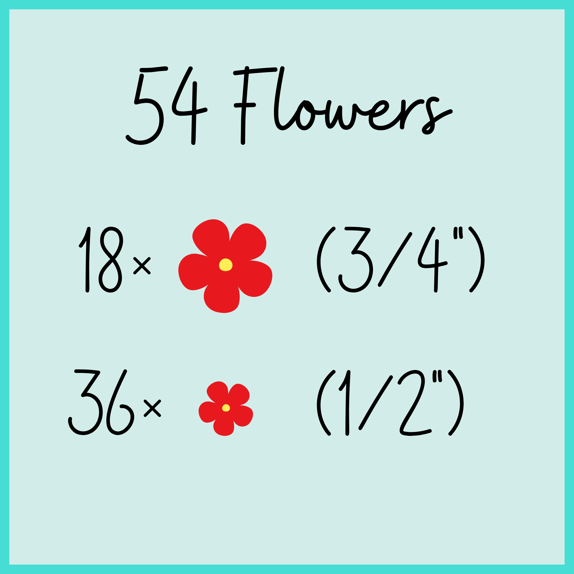 54 Red Blossoms