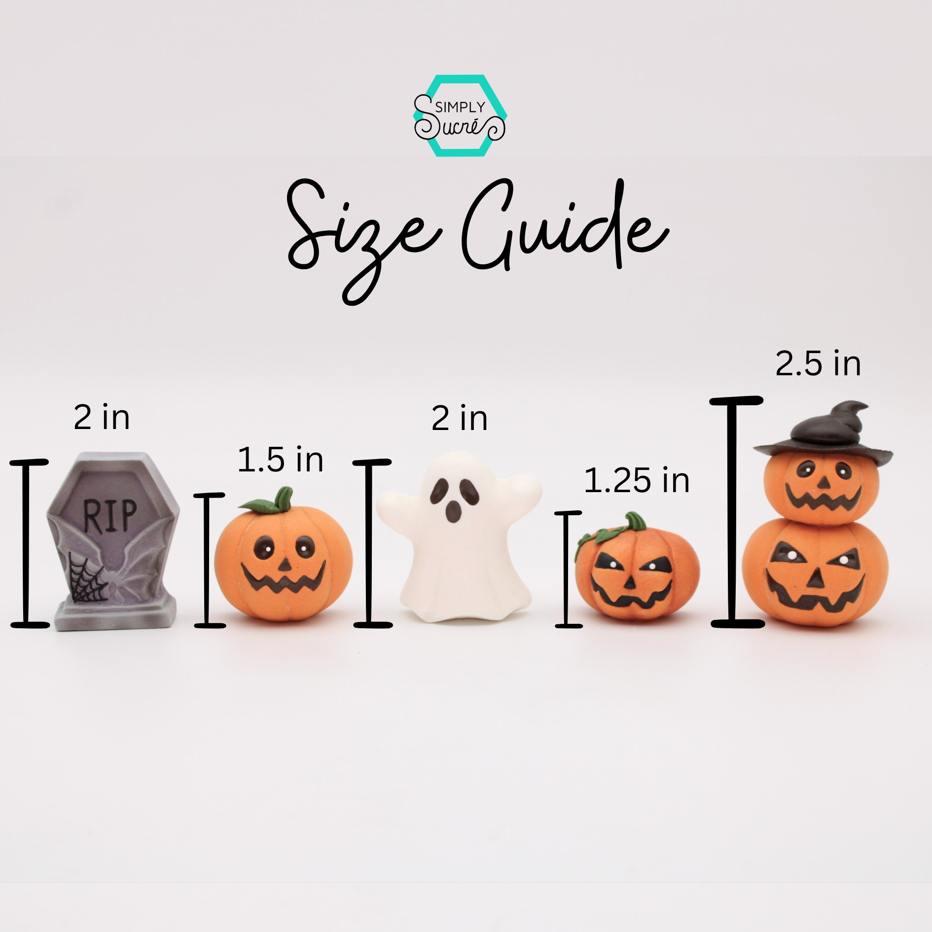Halloween Edible Cake Topper Set