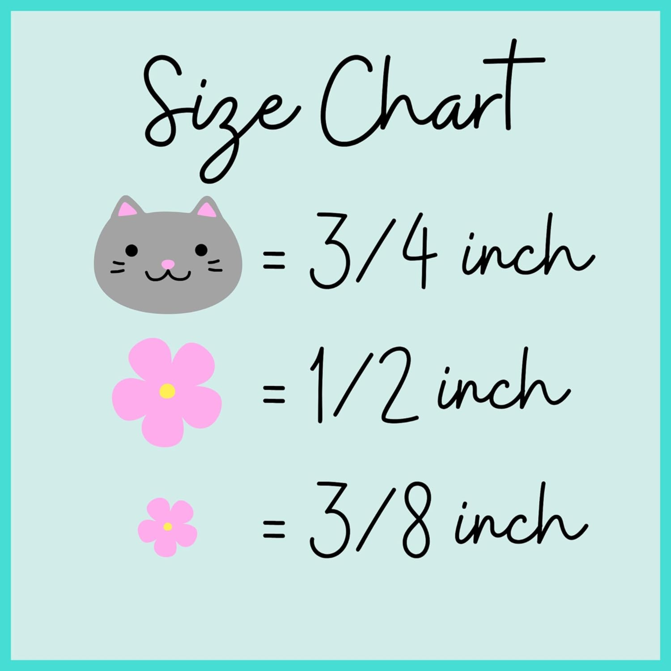Sprinkle Size Chart