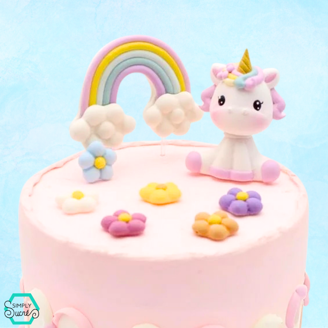 Unicorn Icing Cake Toppers