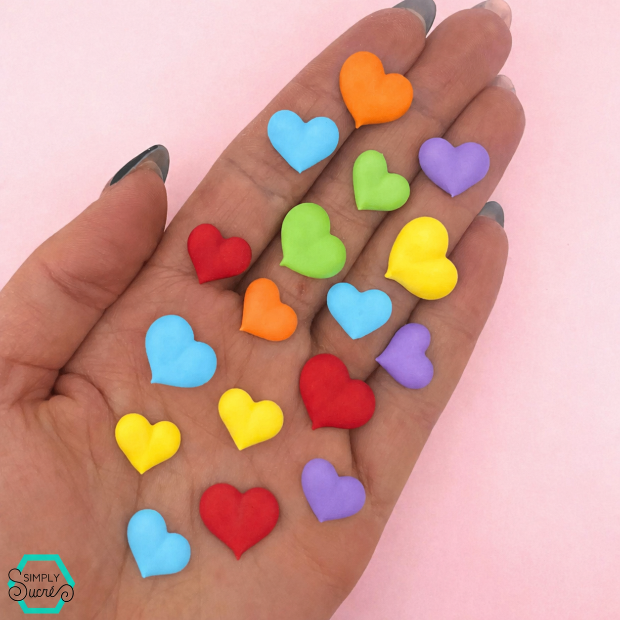 24 Rainbow Hearts