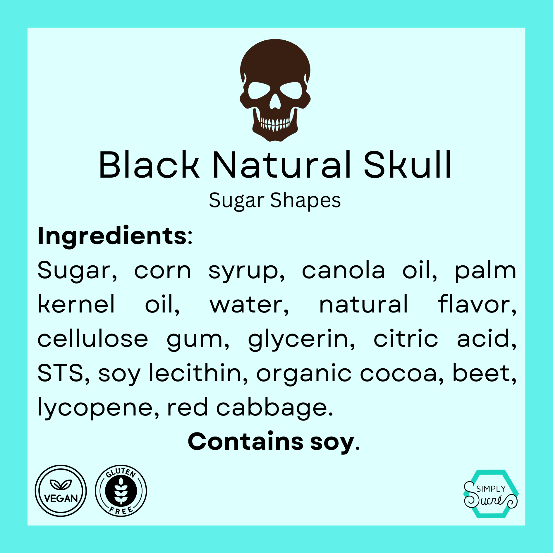 Dye-Free Black Skulls (6)