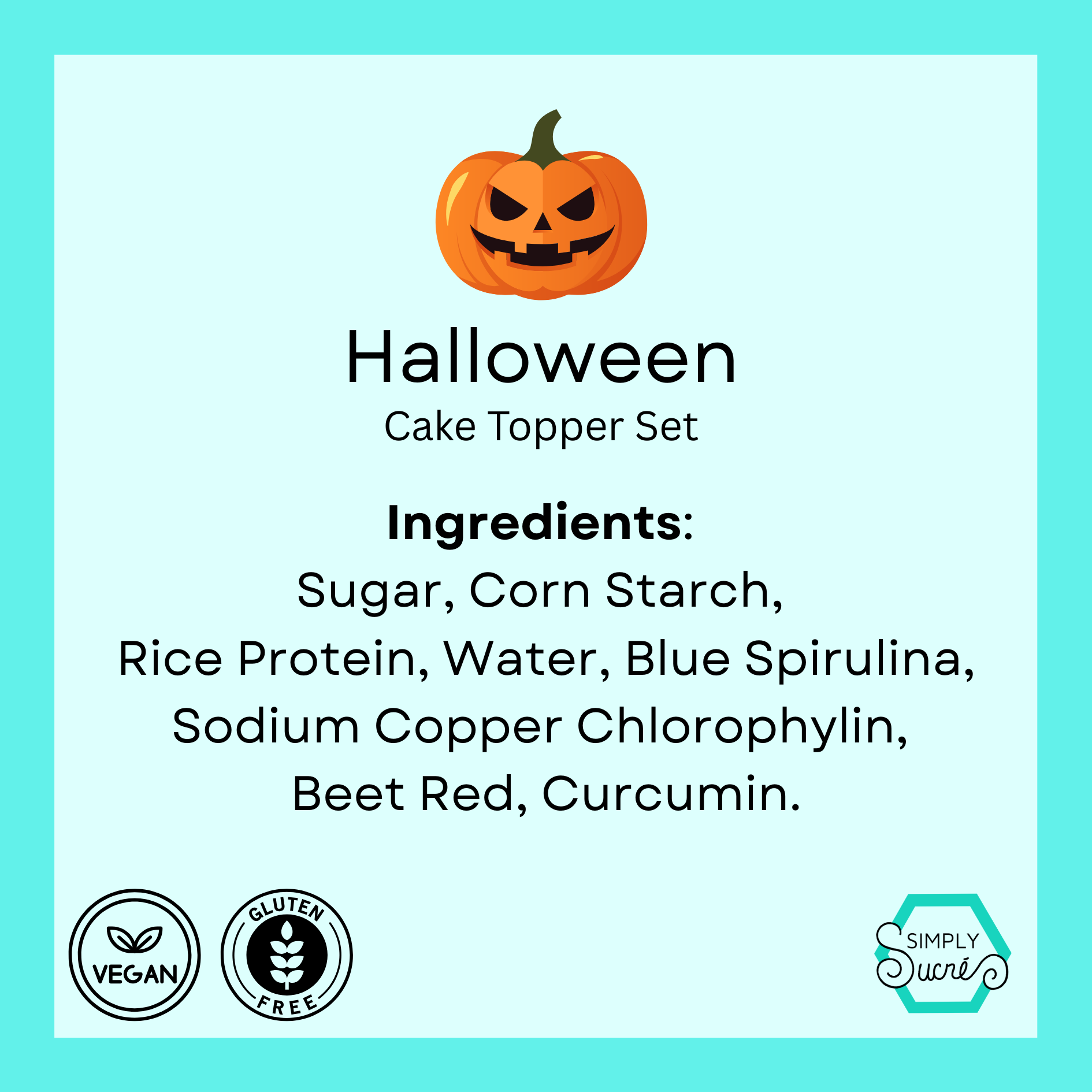 Halloween Edible Cake Set