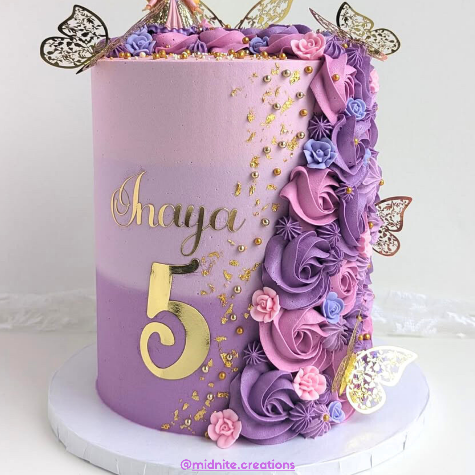 Lavender Dreams Icing Flowers (30)