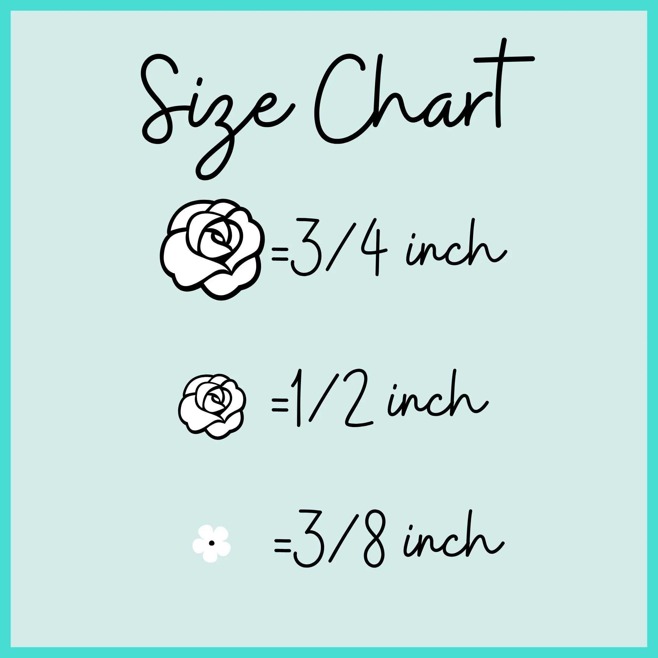 Flower Size Chart