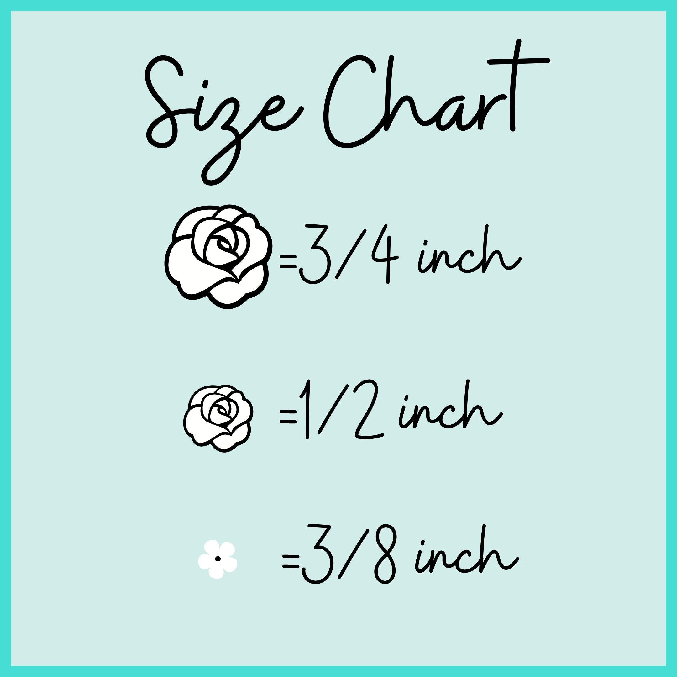 Flower Sizing Chart