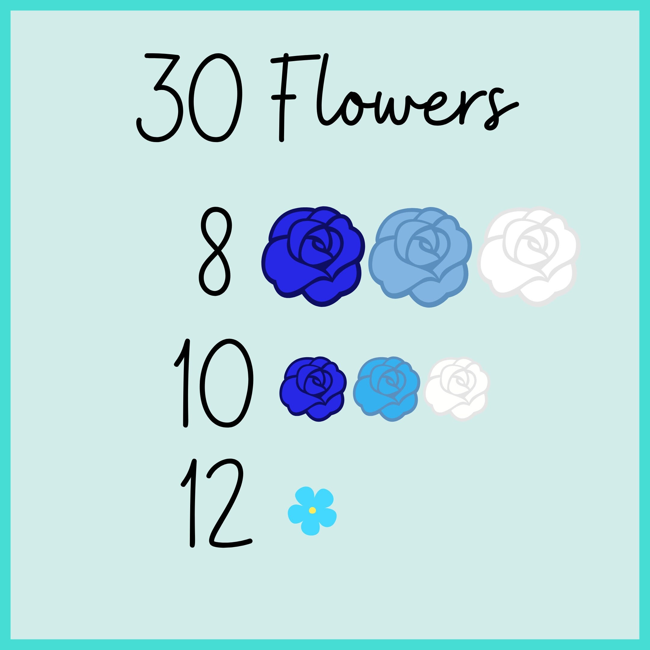 Azul Icing Flower Count