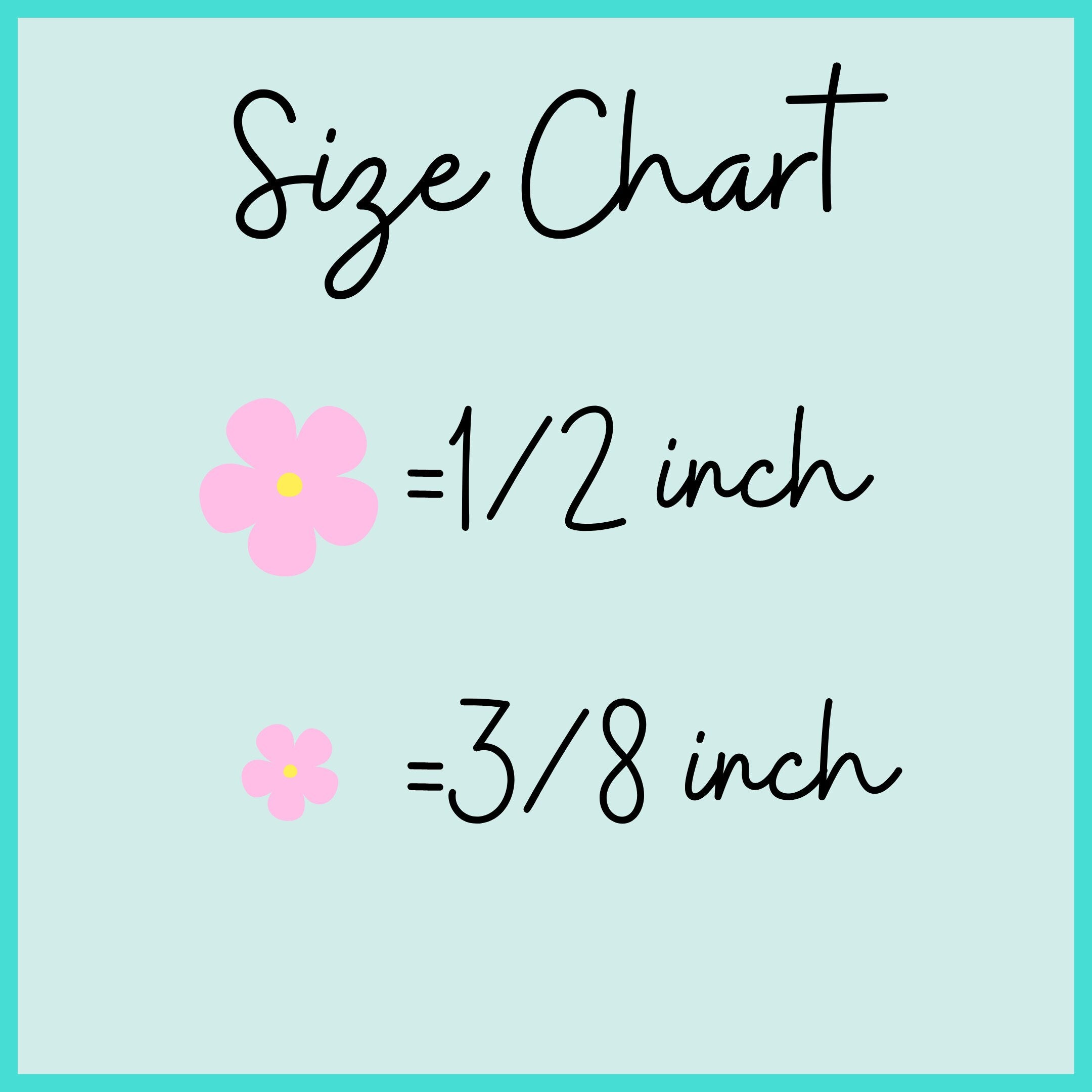 Flower Size Chart