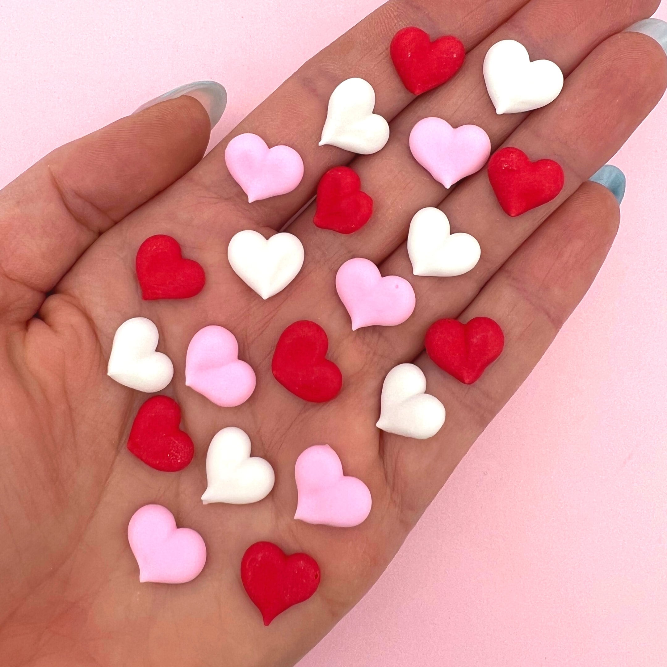Valentine Mini Heart Icing Decorations