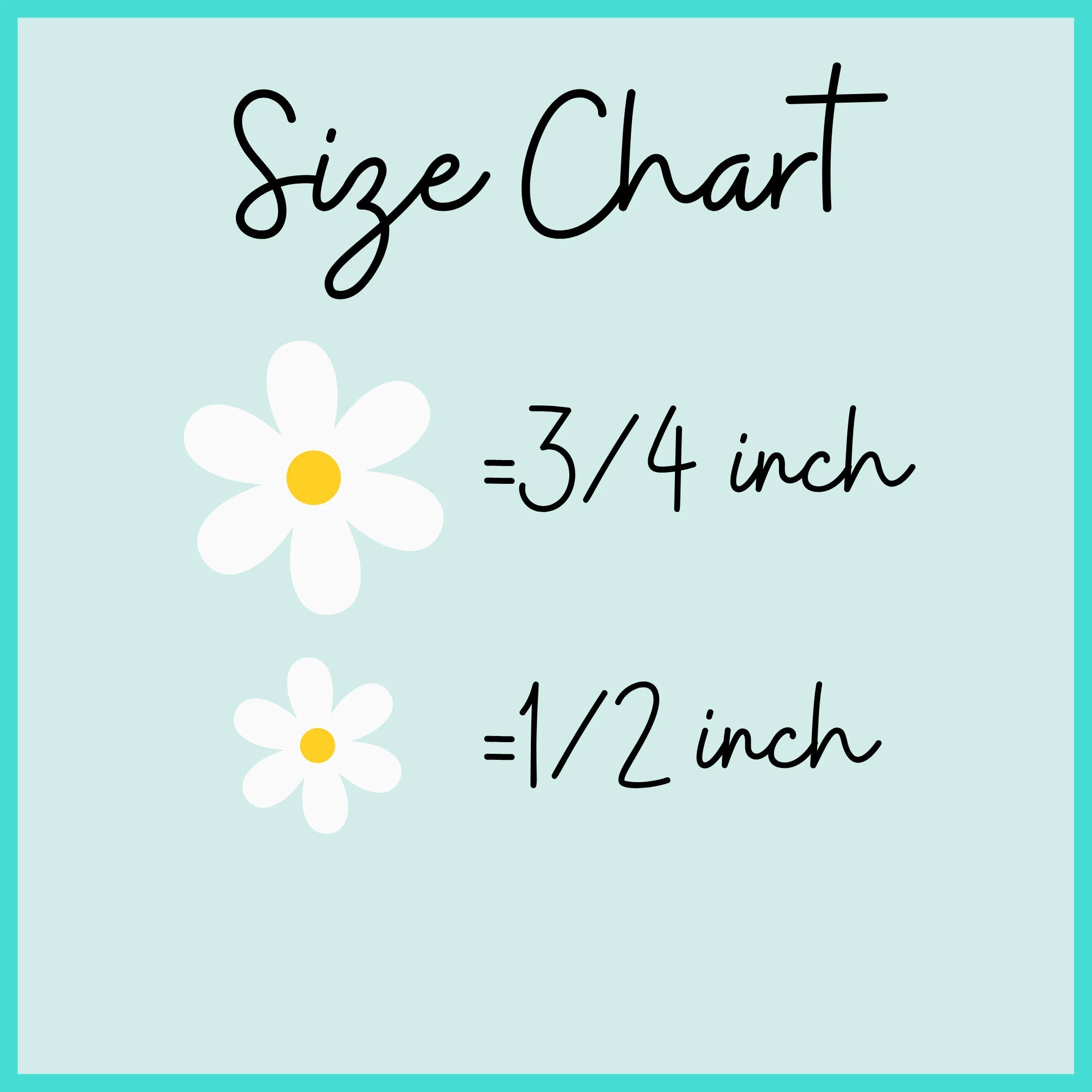 Flower Size Chart