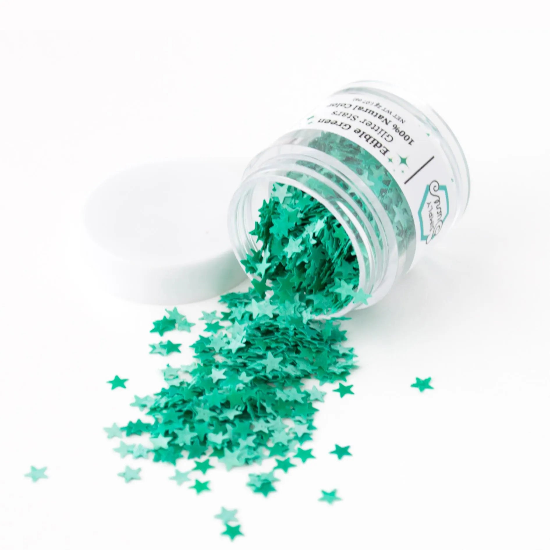 Green Edible Glitter Stars