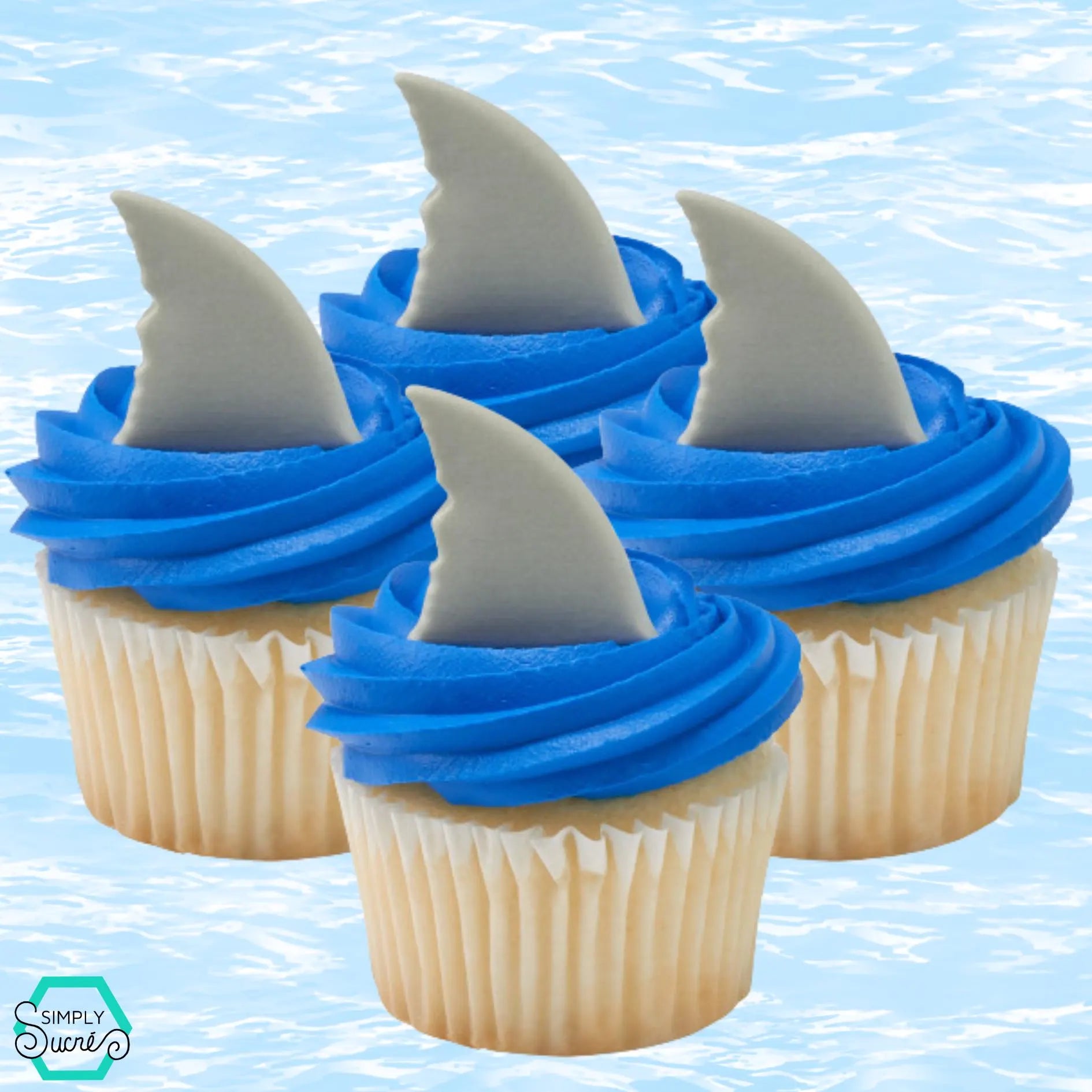 Shark Fin Sugar Shapes (12)