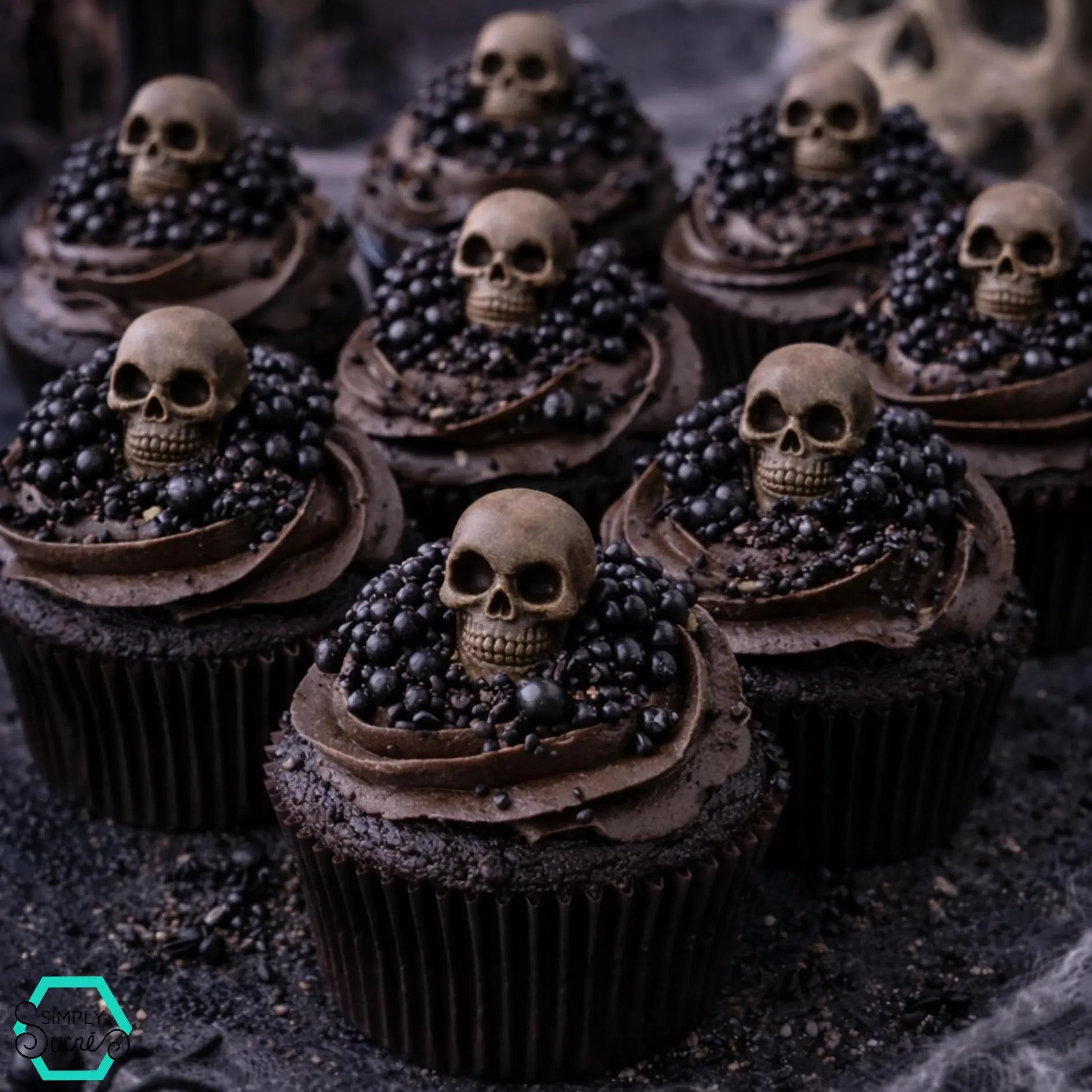 Dye-Free Black Skulls (6)