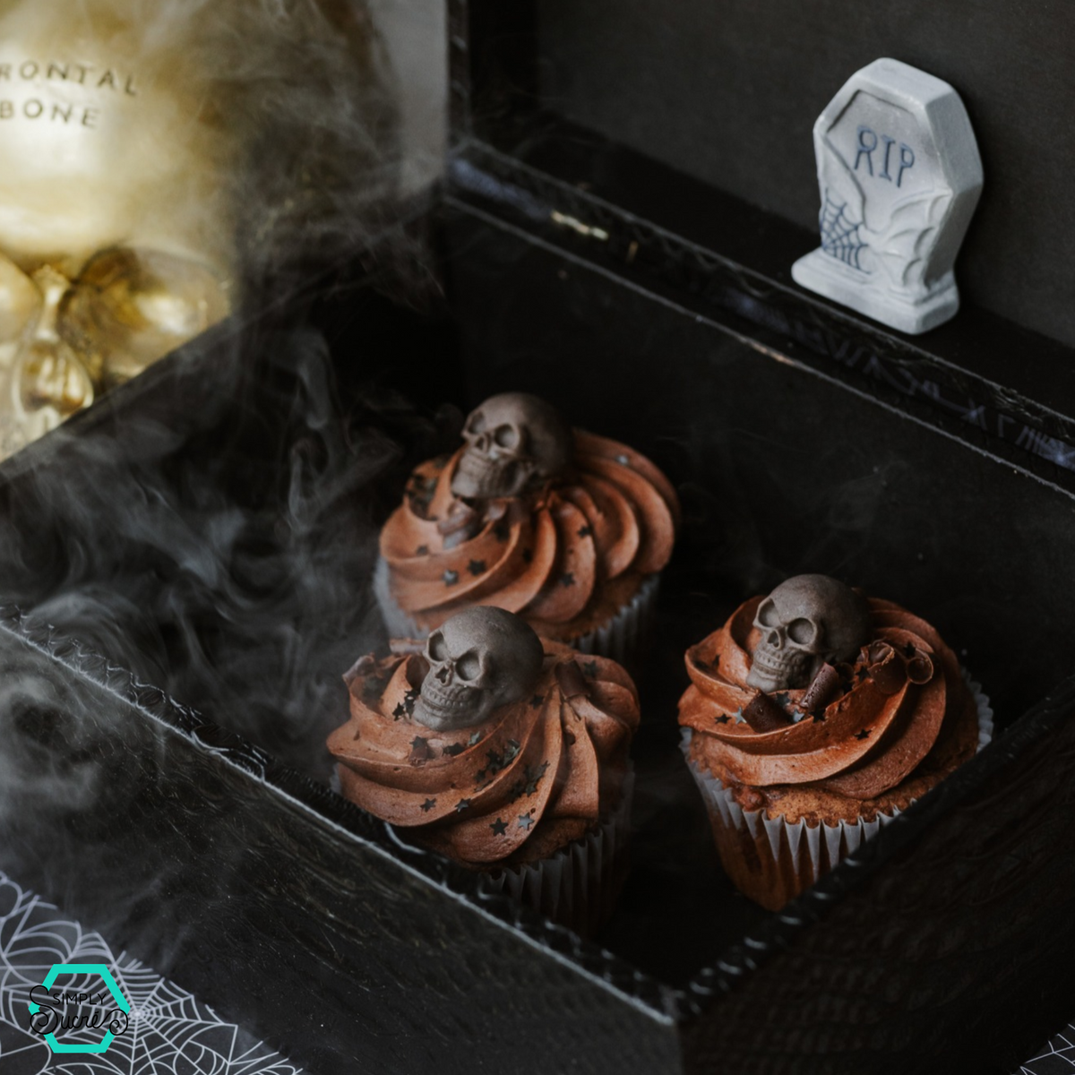 Natural Black Sugar Skulls (6)