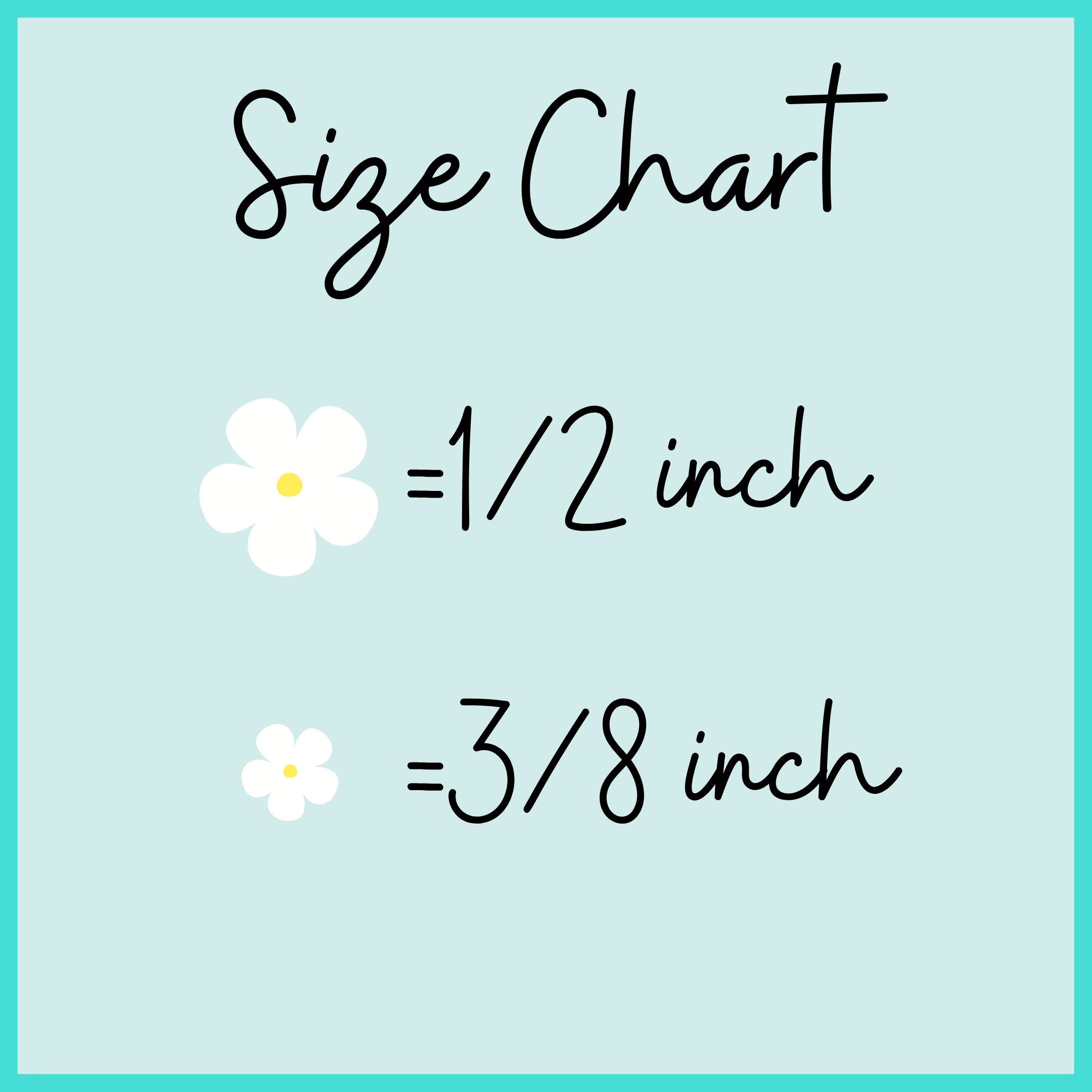 Flower Size Chart