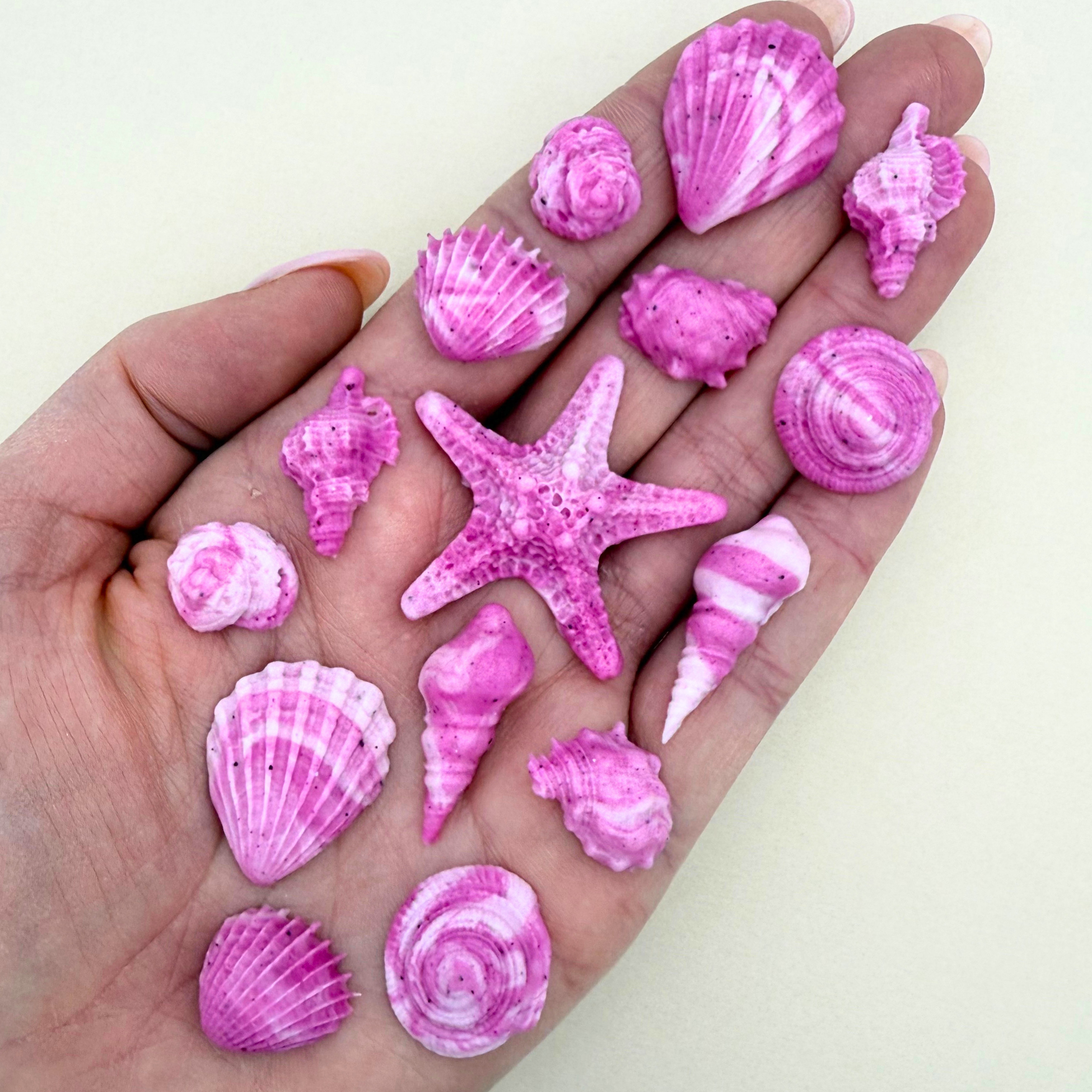 Dye-Free Magenta Seashell Sugar Shapes