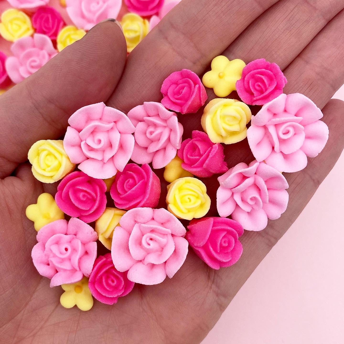 Pink Lemonade Icing Flowers