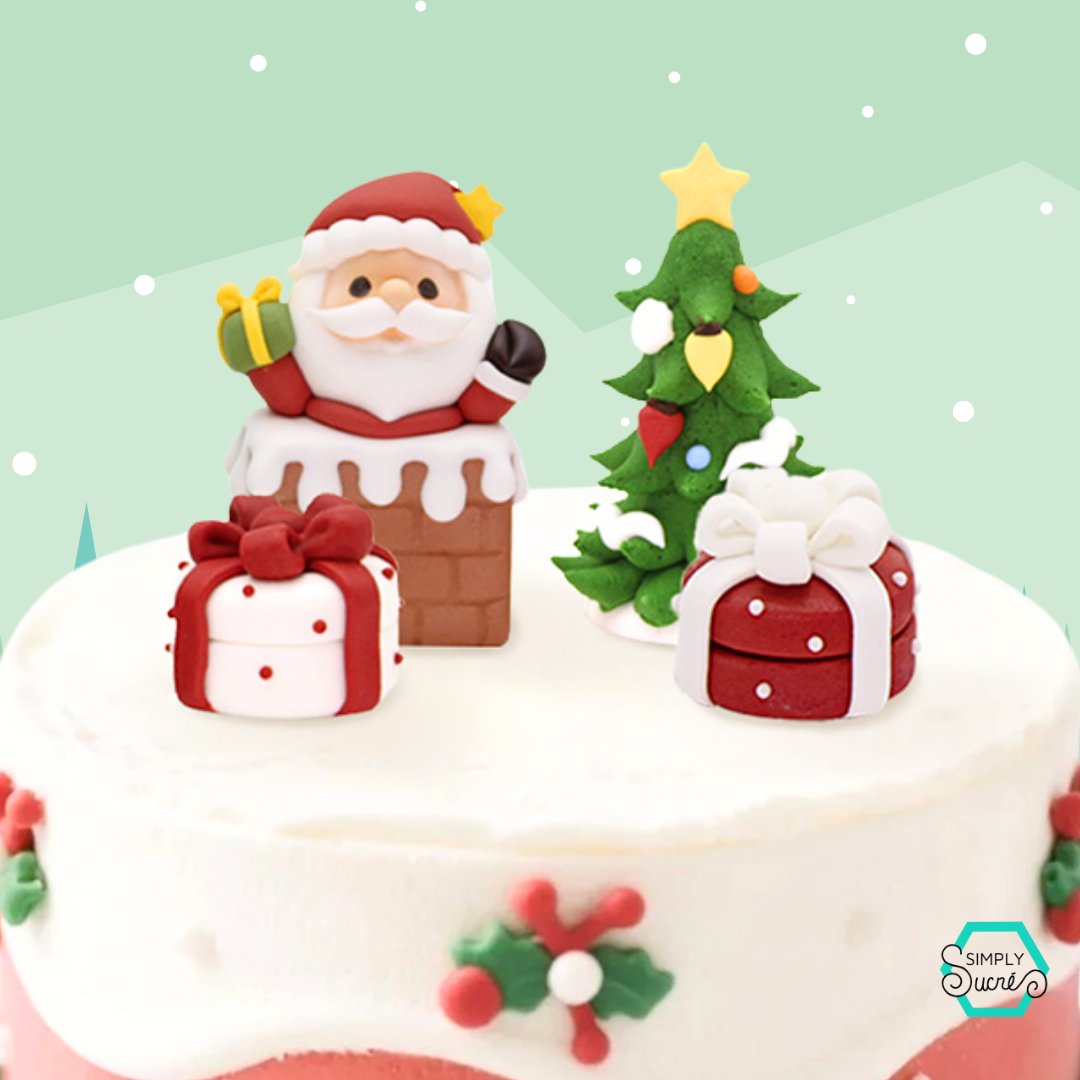 Christmas Icing Cake Toppers