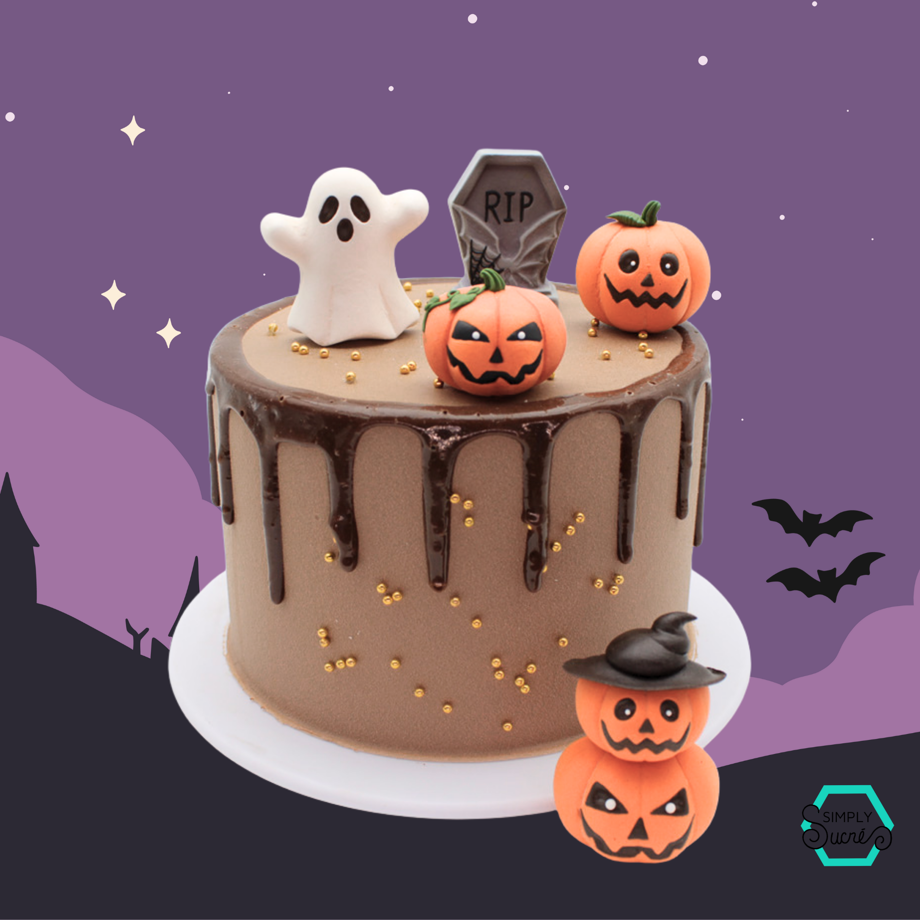 Halloweeen Icing Cake Toppers