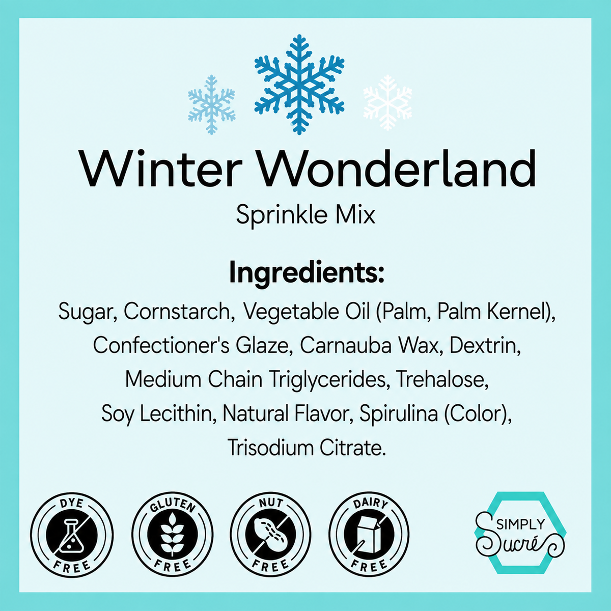 Natural Winter Wonderland Sprinkles