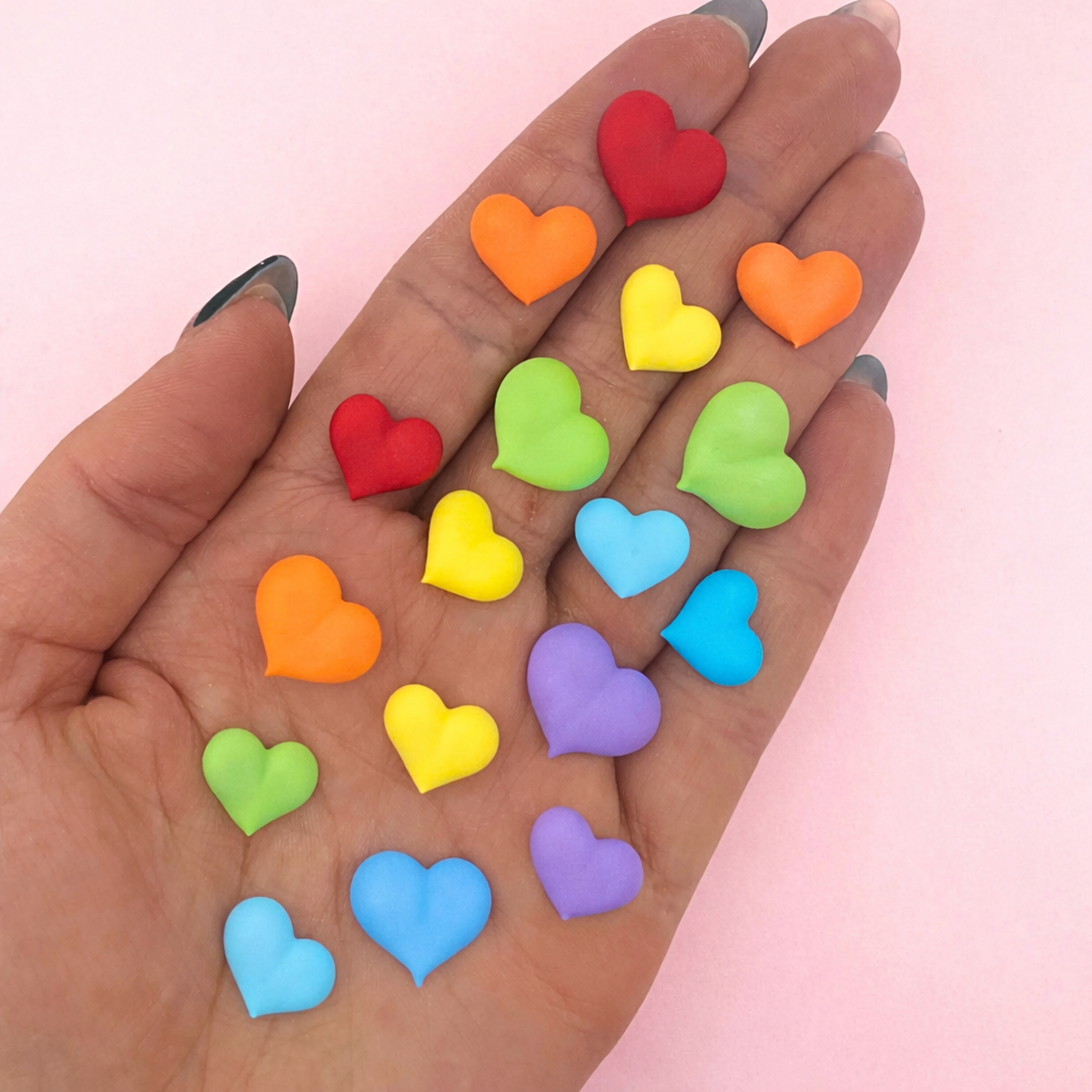 24 Rainbow Hearts