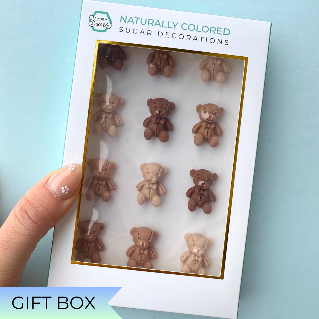 Dye-Free Teddy Bear Sugar Shapes