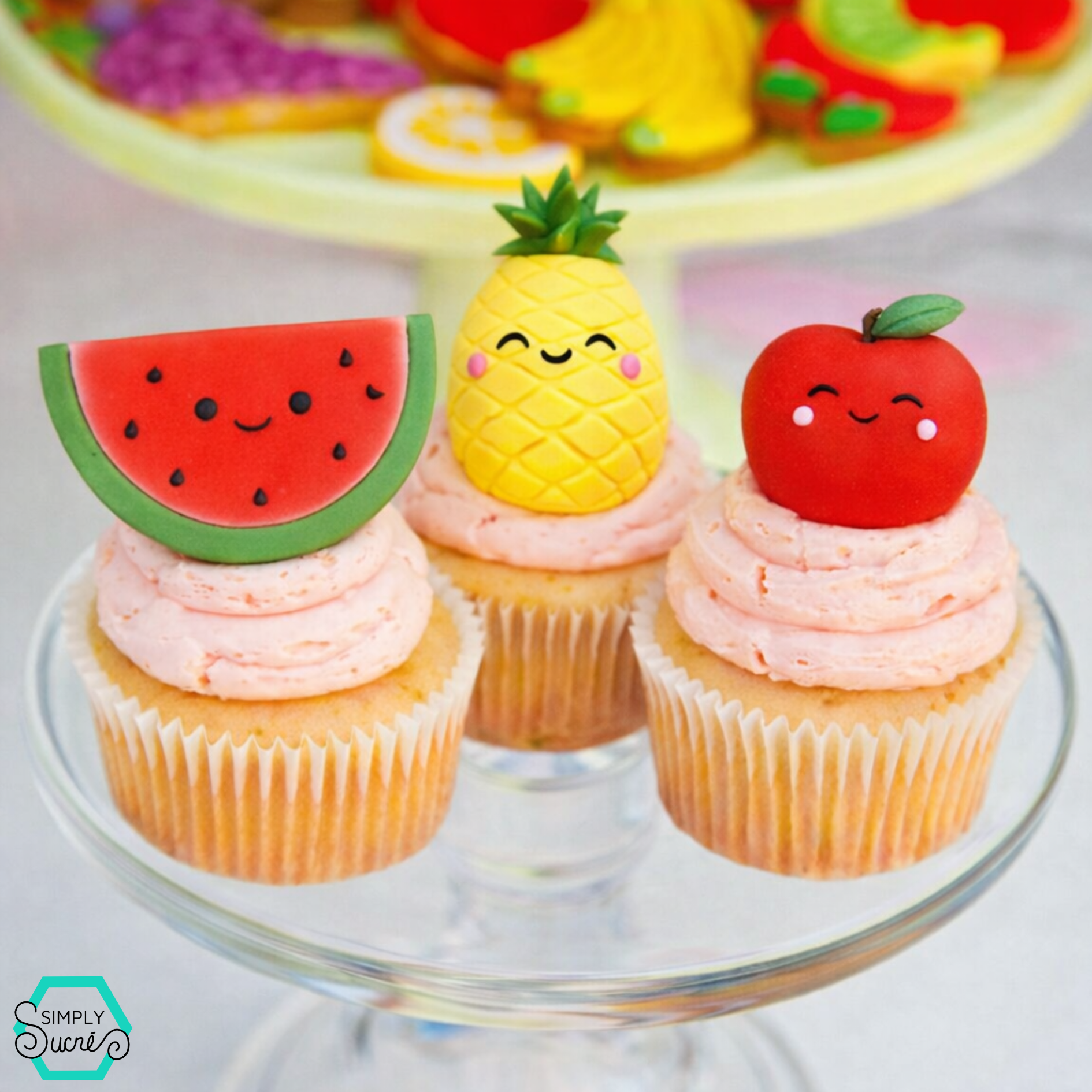 Tutti Frutti Icing Cake Toppers