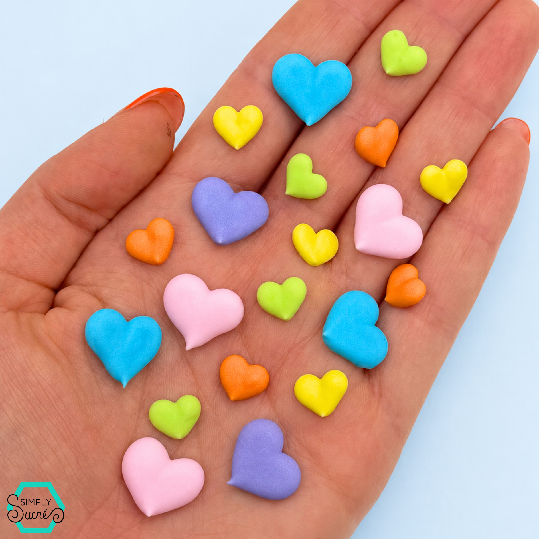 24 Pastel Hearts