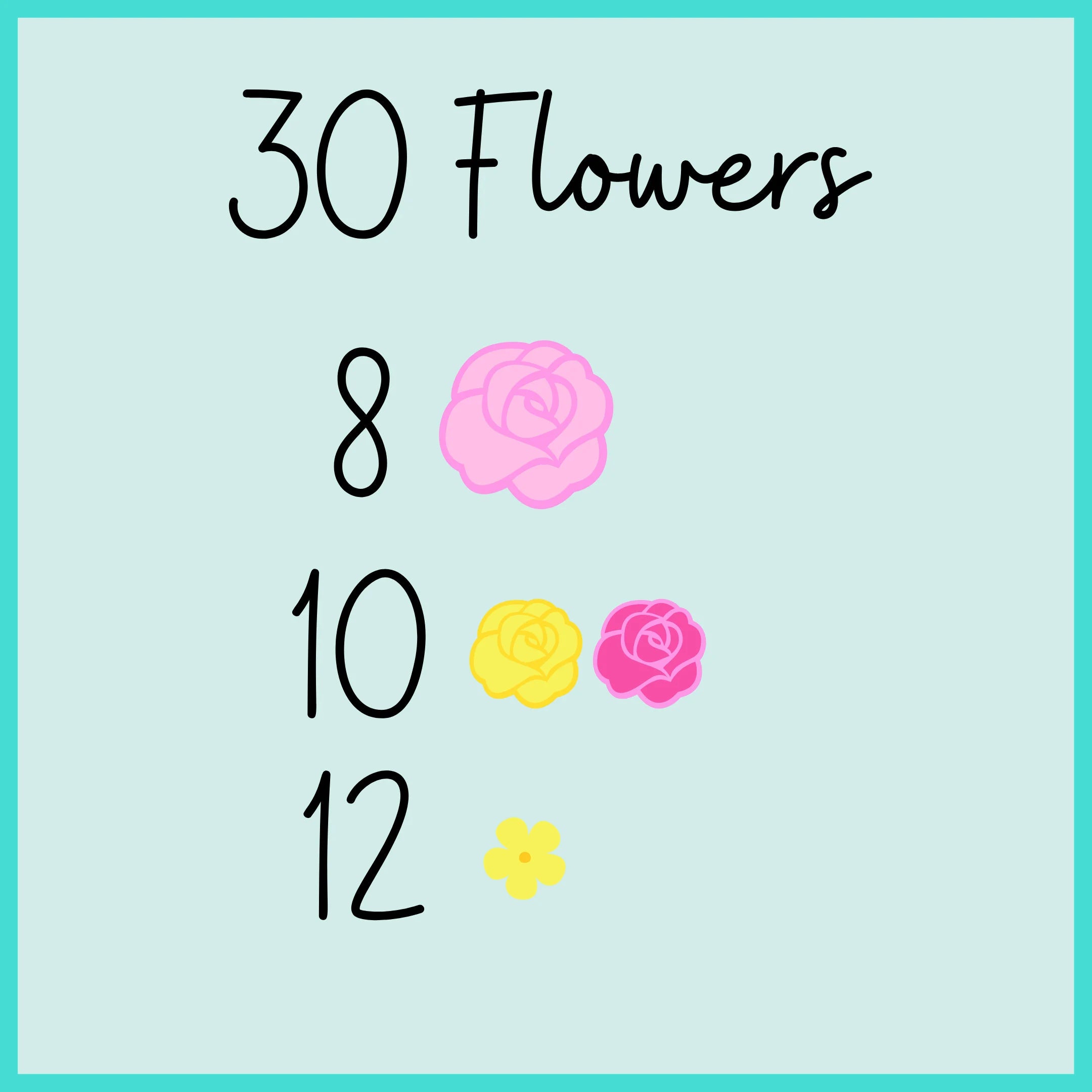 Flower Count Chart
