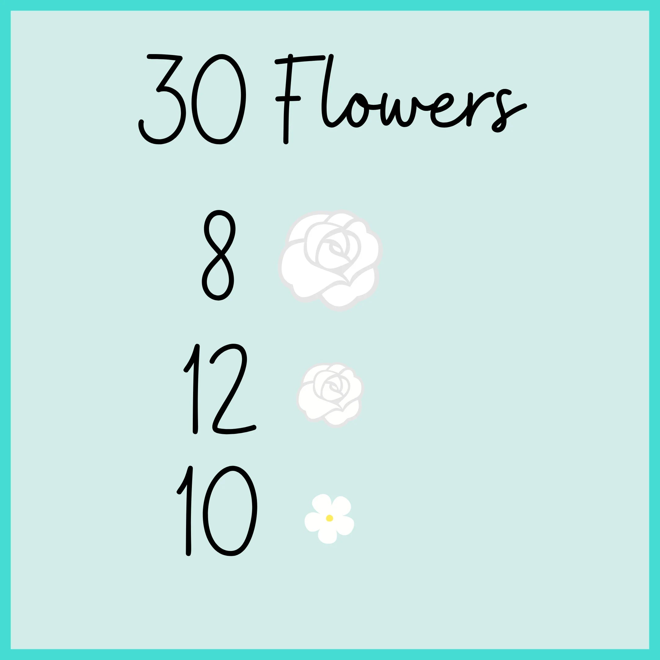 Flower Count Chart