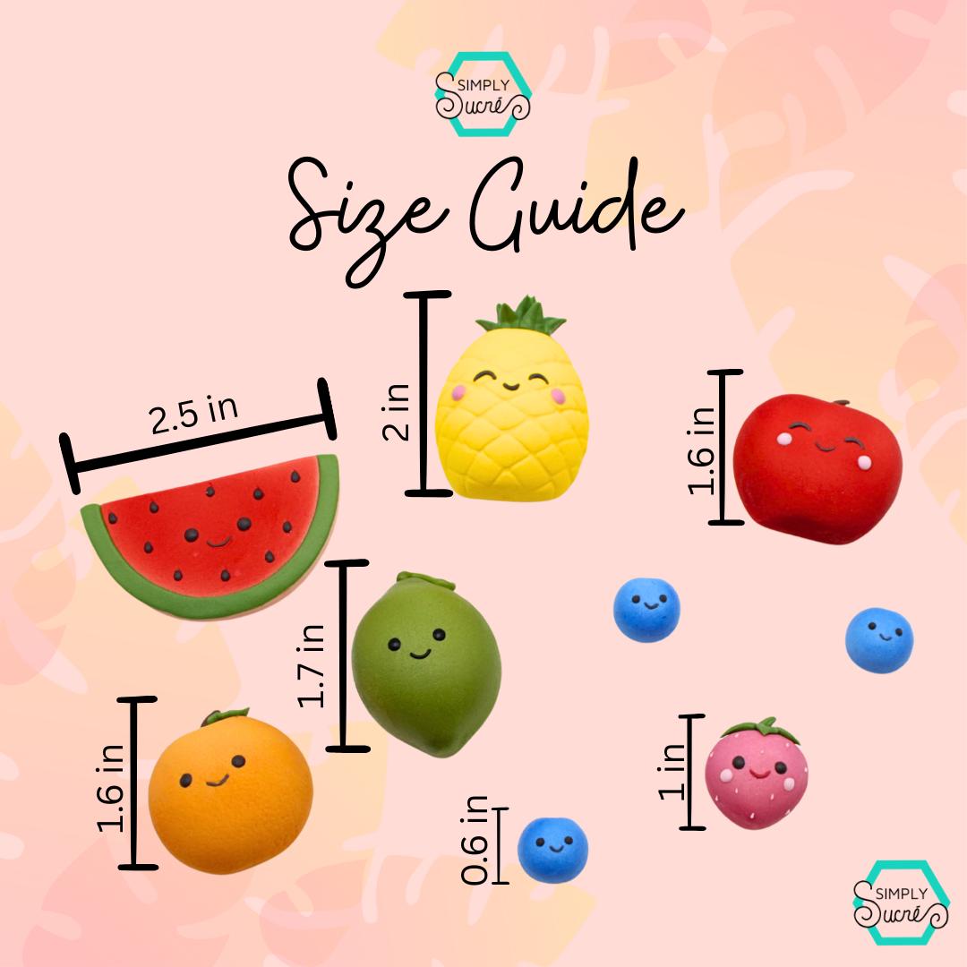 Tutti Frutti Icing Cake Toppers