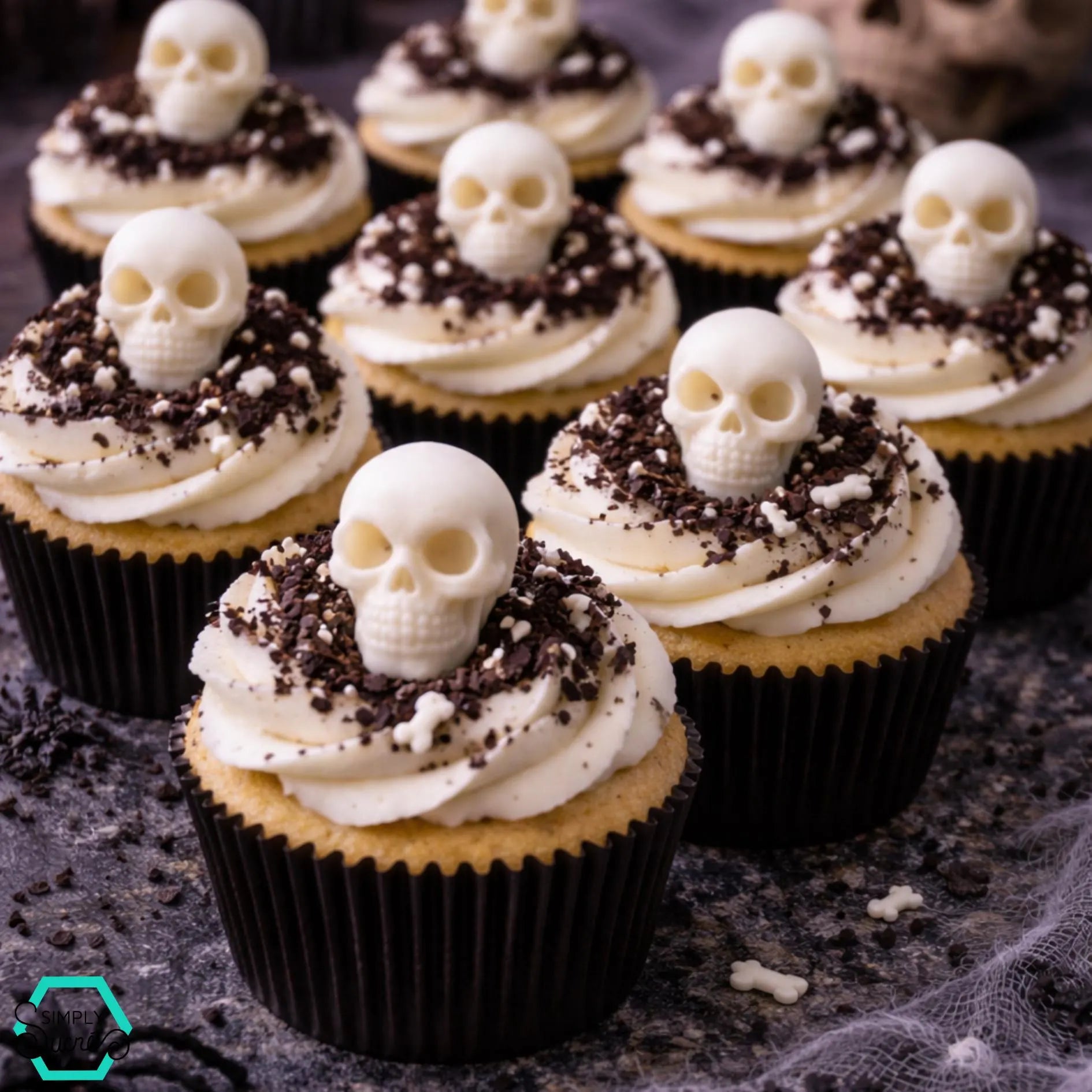 Dye-Free White Skulls (6)