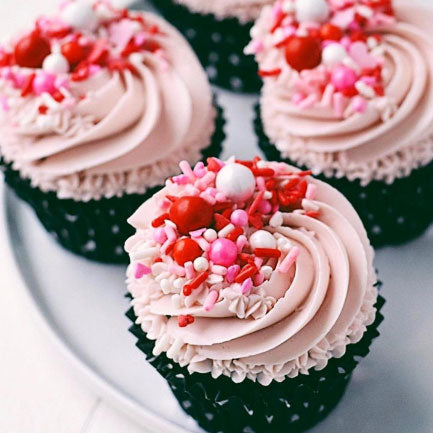 Be Mine Sprinkle Mix on Desserts